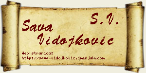 Sava Vidojković vizit kartica